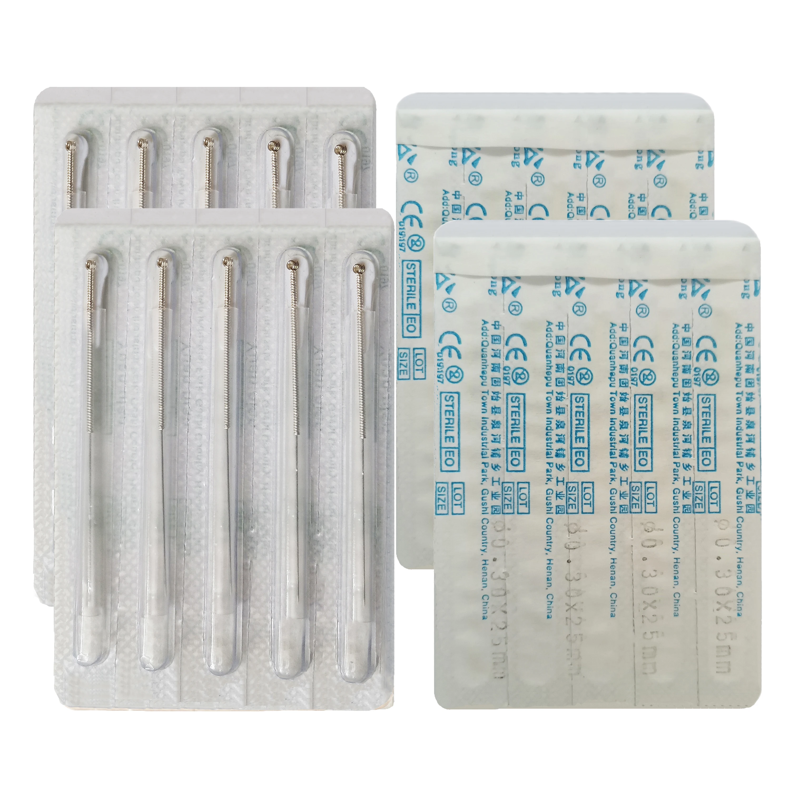 Acupuncture Needles with Tube Silver Handle 100 pcs Dry Needling  Disposable Sterile