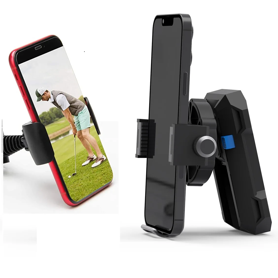 GM10 golf cart mount from caddie buddy video golf swing for golf push cat stroller gps and mobile phone holder
