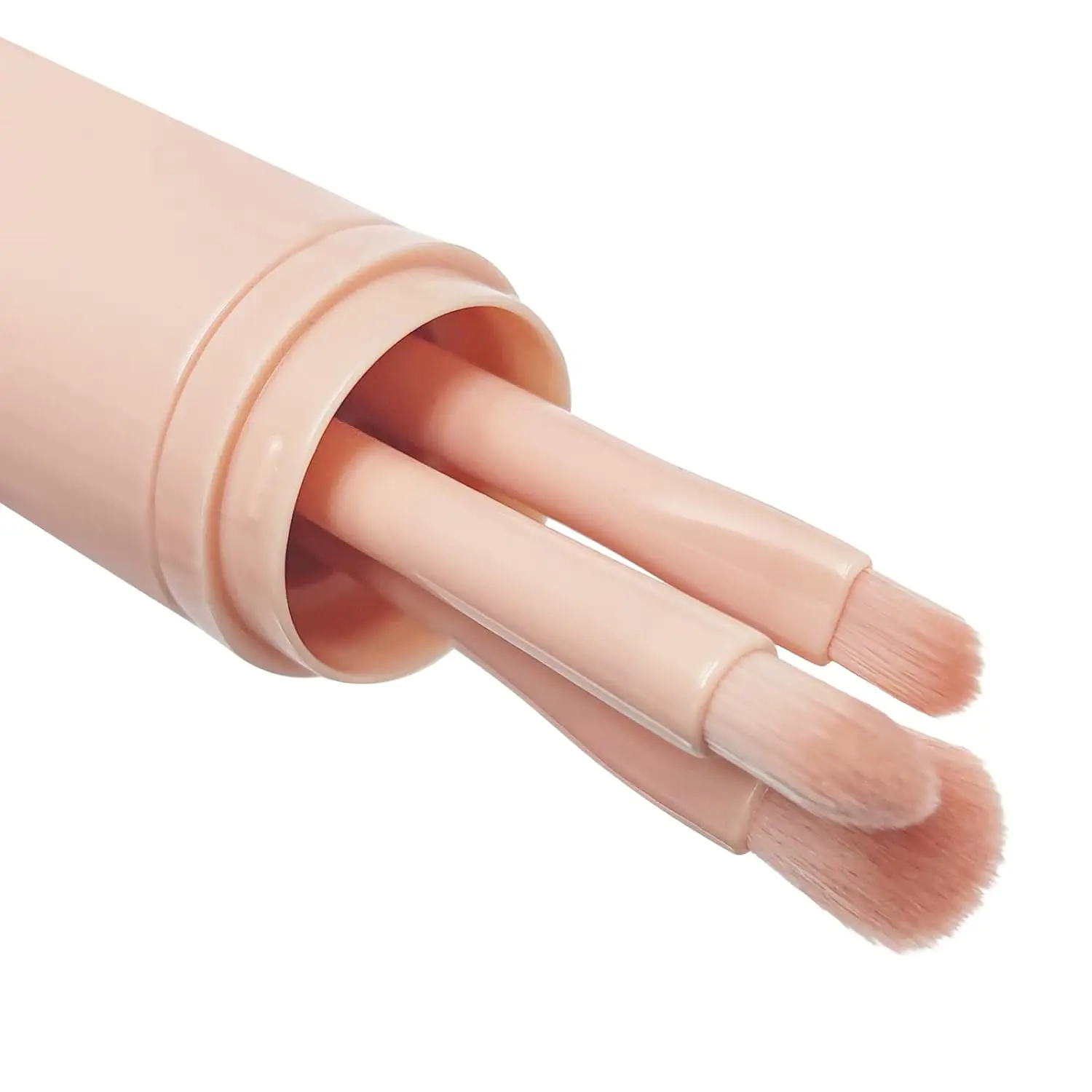 4 in 1 Mini Cute Makeup Brush Retractable Professional Foundation Blending for Women Facial Cosmetics Makeup Brush Set