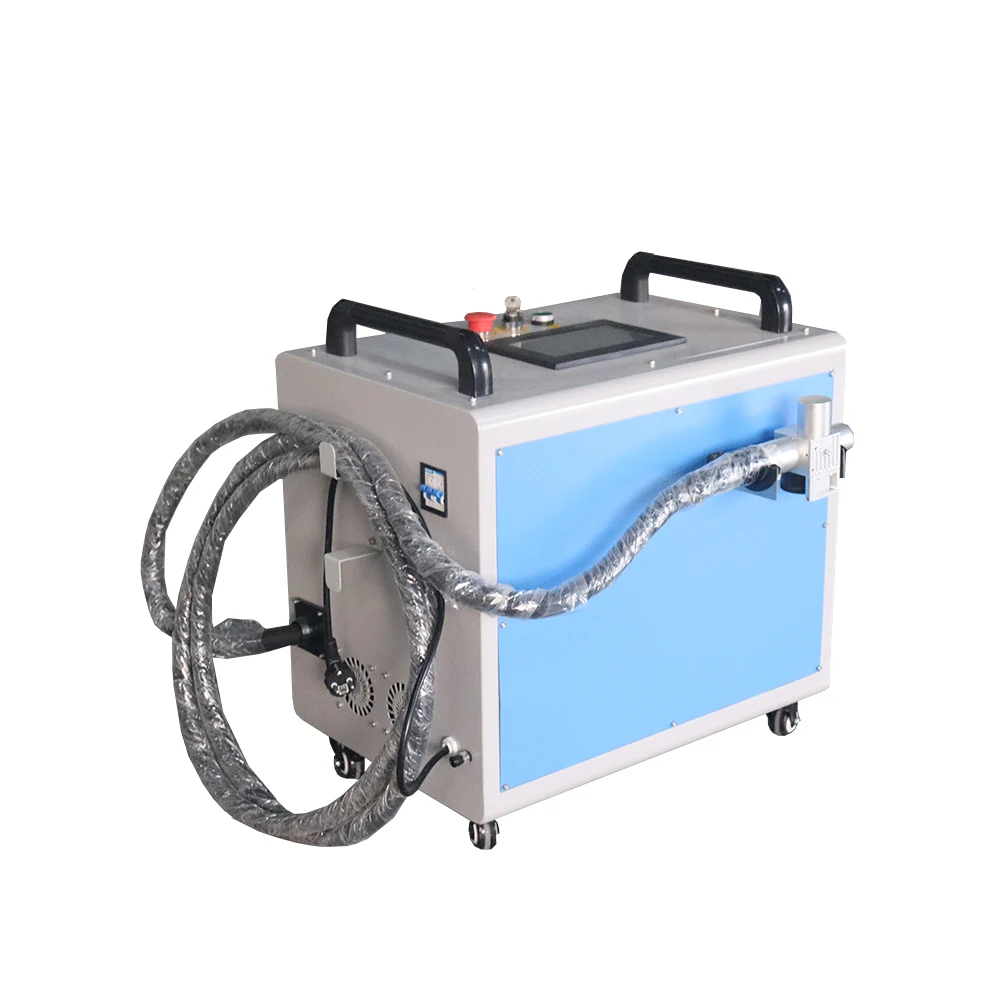 portable handheld rust remove oil cleaning paint removal laser cleaning machine for metal mold wood coating