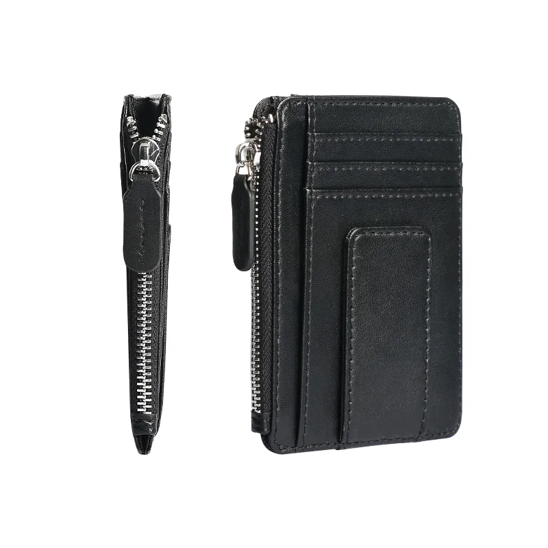 Fashion Vintage Wholesale Luxury Microfiber leather Minimalist Card Holder Wallet Durable and Cold Resistant Purse for Men