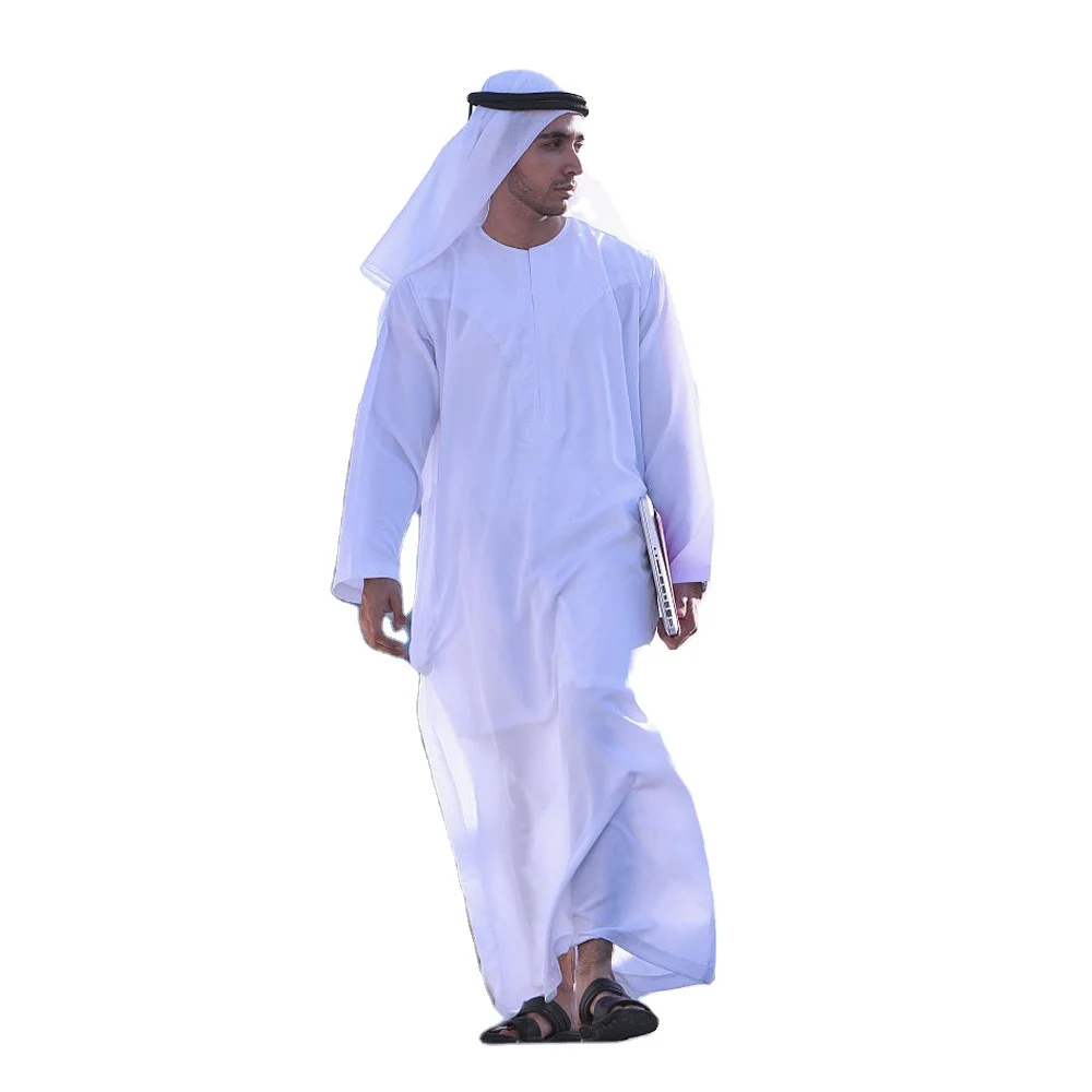 hot sale Muslim Men Thobe For Men Saudi Arabia Islamic Clothing  Thobes Mens Dubai Pants 3 Pieces Sets
