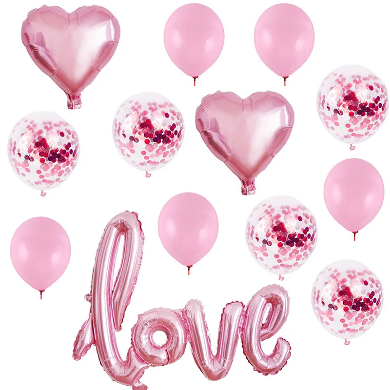 
Wholesale 12 inch metallic foil balloons for valentines day 