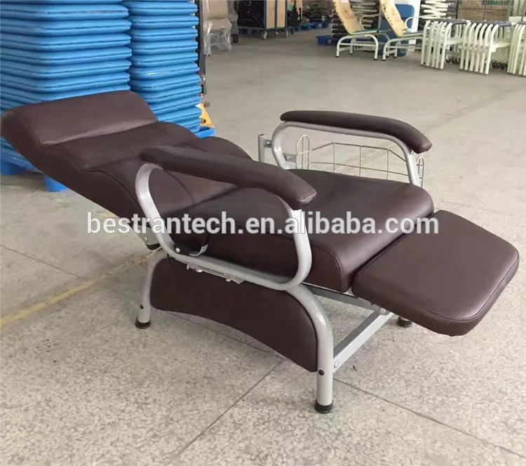 BT-TN006 Hospital 3 Section Manual Transfusion Chair Medical IV Infusion Chair with armrest mattress Price