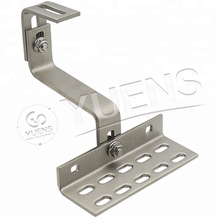 Yuens wholesale Solar Adjustable Pitched Roof Hook Bracket kits Mounting system