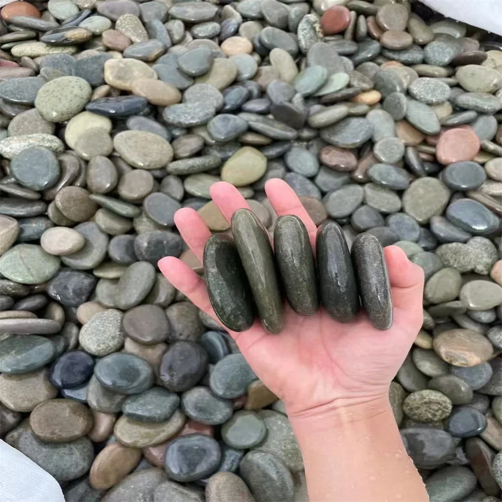 Factory Supplier Natural flat river stone Painting Rock Colored pebble stone river rocks for painting