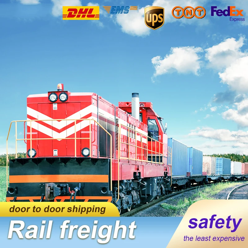 Cheapest ddp door to door train transport railway freight forwarder shipping to russia europe russia uk spain germany italy