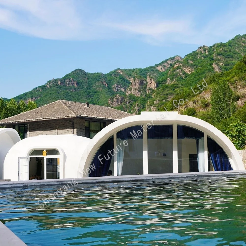 Assembly style family house quickly assembled modular building 80 square meters one bedroom one living room