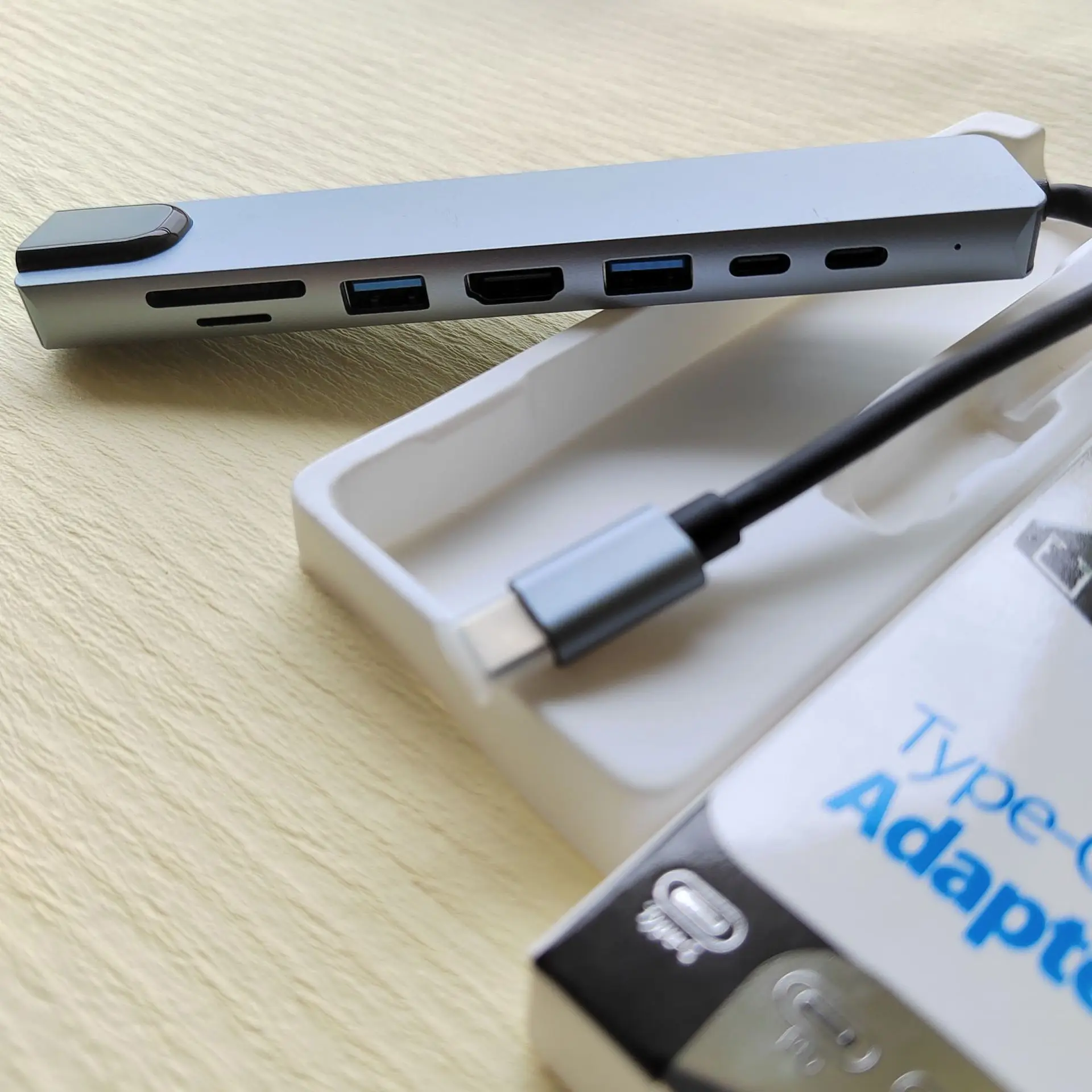 8 в 1 Type C концентратор с HDTV сетью Ethernet TF/SD кард-ридер 2 USB и PD 100 Вт 3 0 RJ45 м для сотовых телефонов ноутбуков