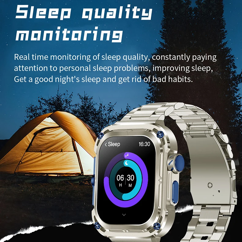 SOS GPS Tasbih Pilgrimage Alarm Clock Compass Spirit Island IP68 Waterproof Large Battery 460mah NFC Games Z85 Max Smartwatch