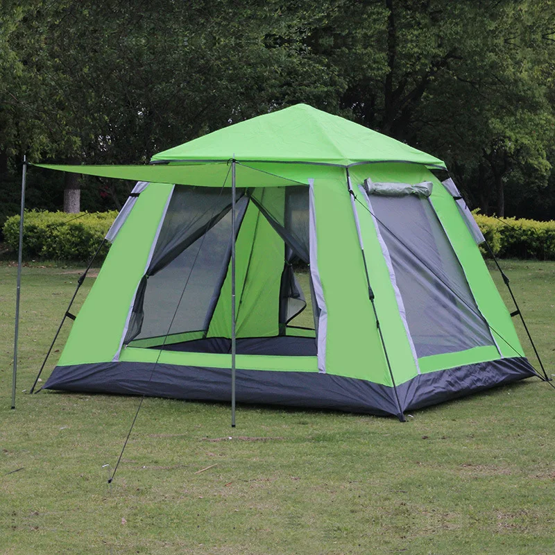 New Style Outdoor Tent 4-5 Persons Full-automatic Double Beach Camping Simple Multi-person Rainproof Camping Tent