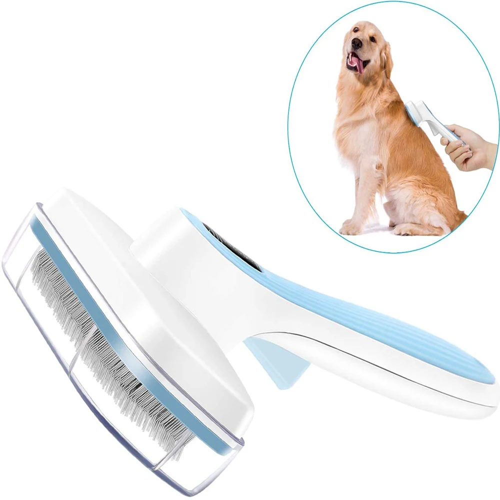 2022 WHolesale  Four Colors Available Long Hair Pet Dog Grooming Brush Comb