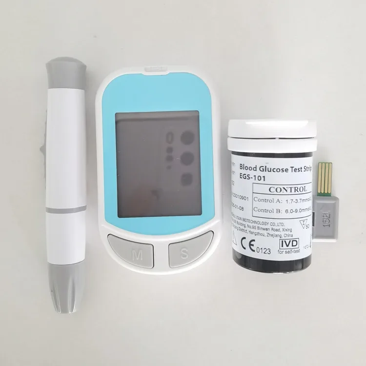 Home Care Safety CE Blood Glucose Meter With Test Strips Auto Code Mini Digital Accu Blood Chek Glucose Testing Meter Monitor