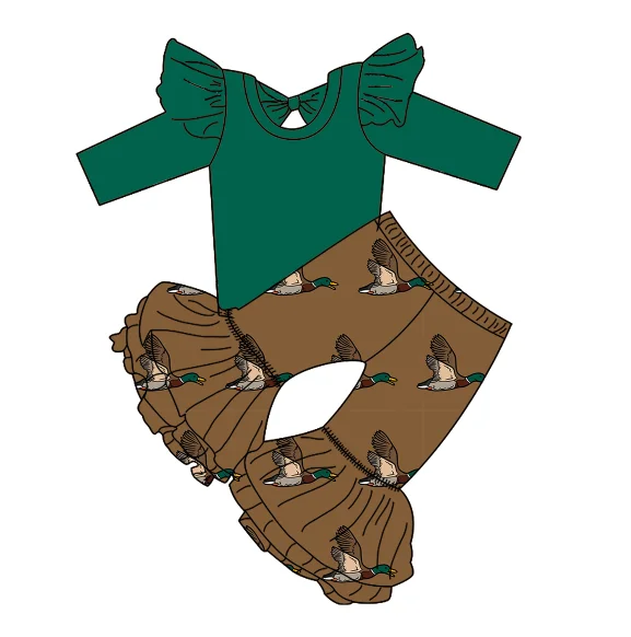 farm cow animal design baby girl leo with ruffles and legging children outfit