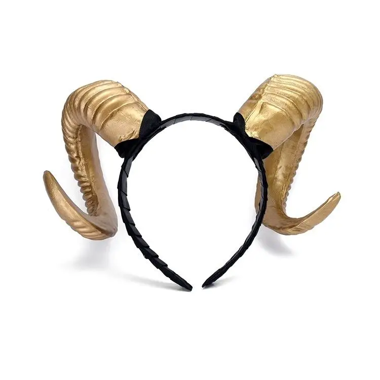 Black Antlers Demon Horns Headband for Halloween Props