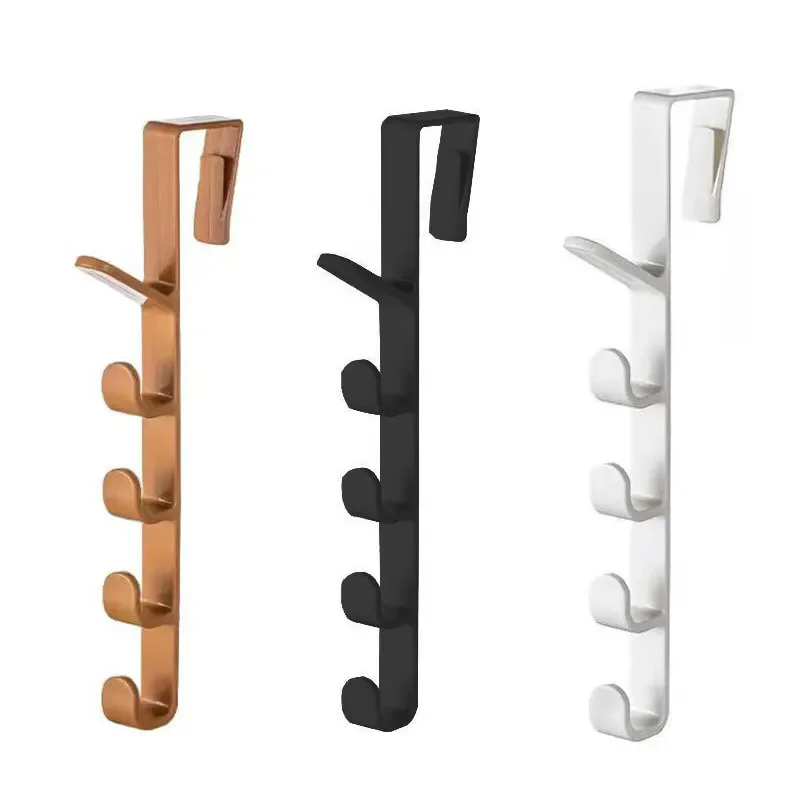 Over Door Hook clothes stands & shoe racks Door Hanger Towel Rack Coat Metal Hooks for Hanging Clothes Cabinet Door Bathroom Kit