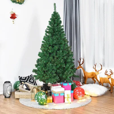 AN Luxurious Green Tall Pvc Big PE Christmas Tree