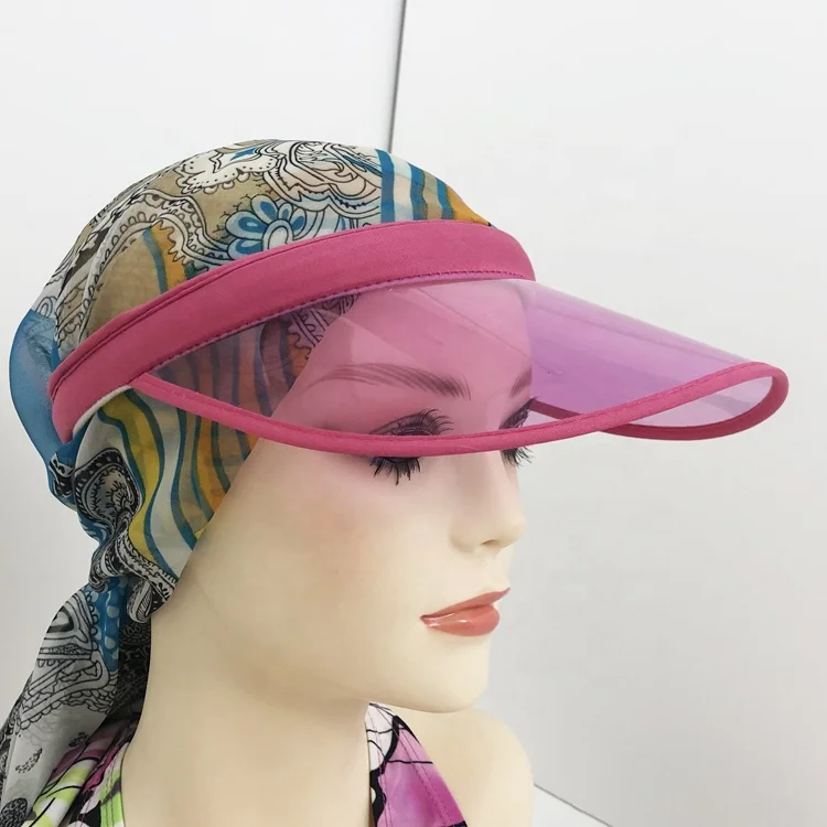transparent sun visor caps uv protection visor caps hats plastic pvc sun visor caps transparent