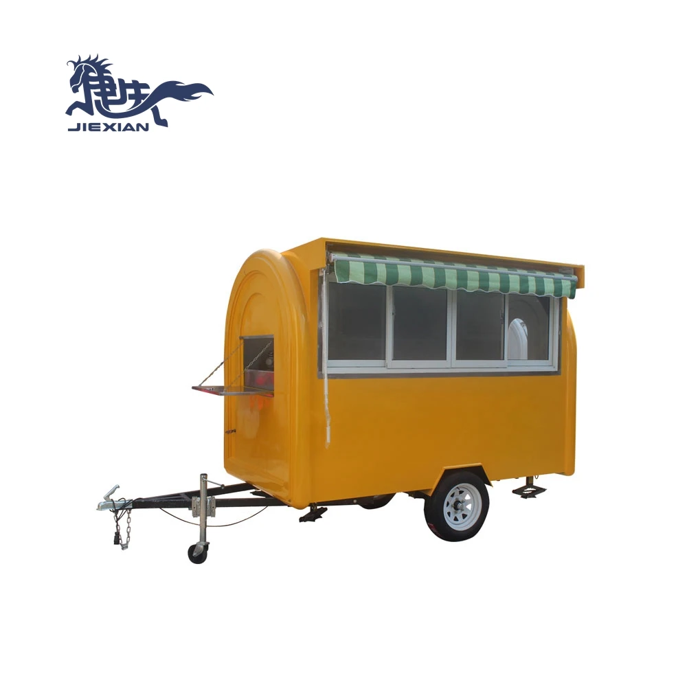 JX-FR280H Small Fiberglass Food Concession Trailers Mobile Food Warmer Carts