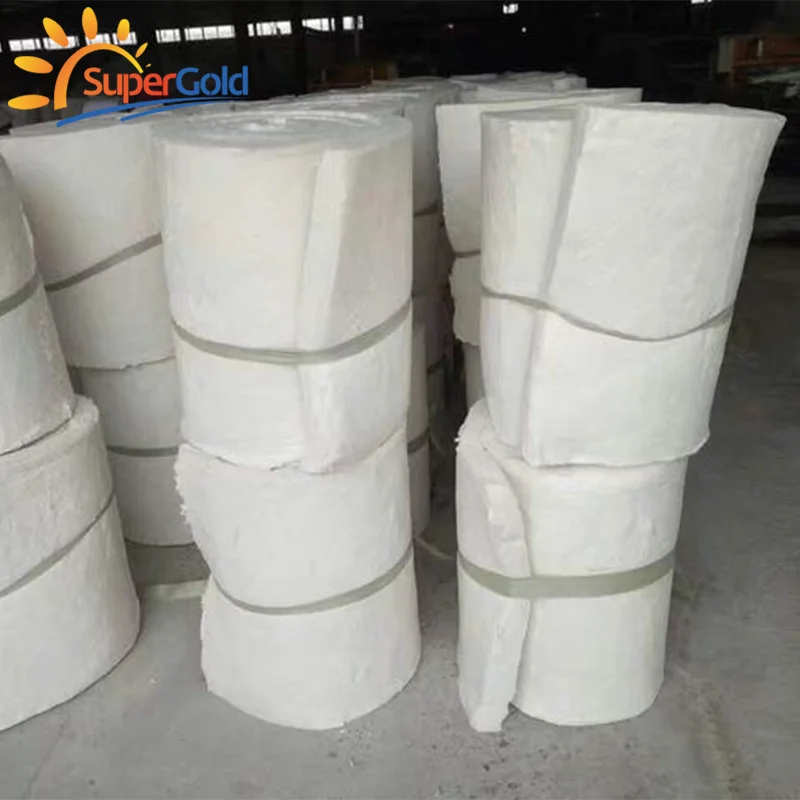 SuperGold Aluminum Silicate Insulation Materials Fire-Resisitant 1430 Ceramic Fiber Blanket for Furnace