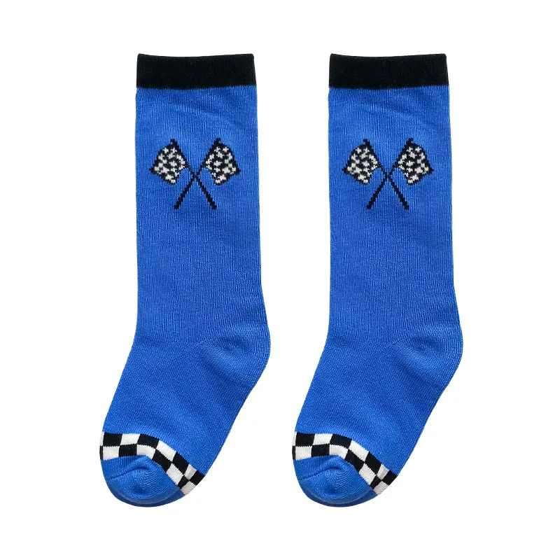 
Winter High Quality Cotton Long Checkered Socks for Kids 