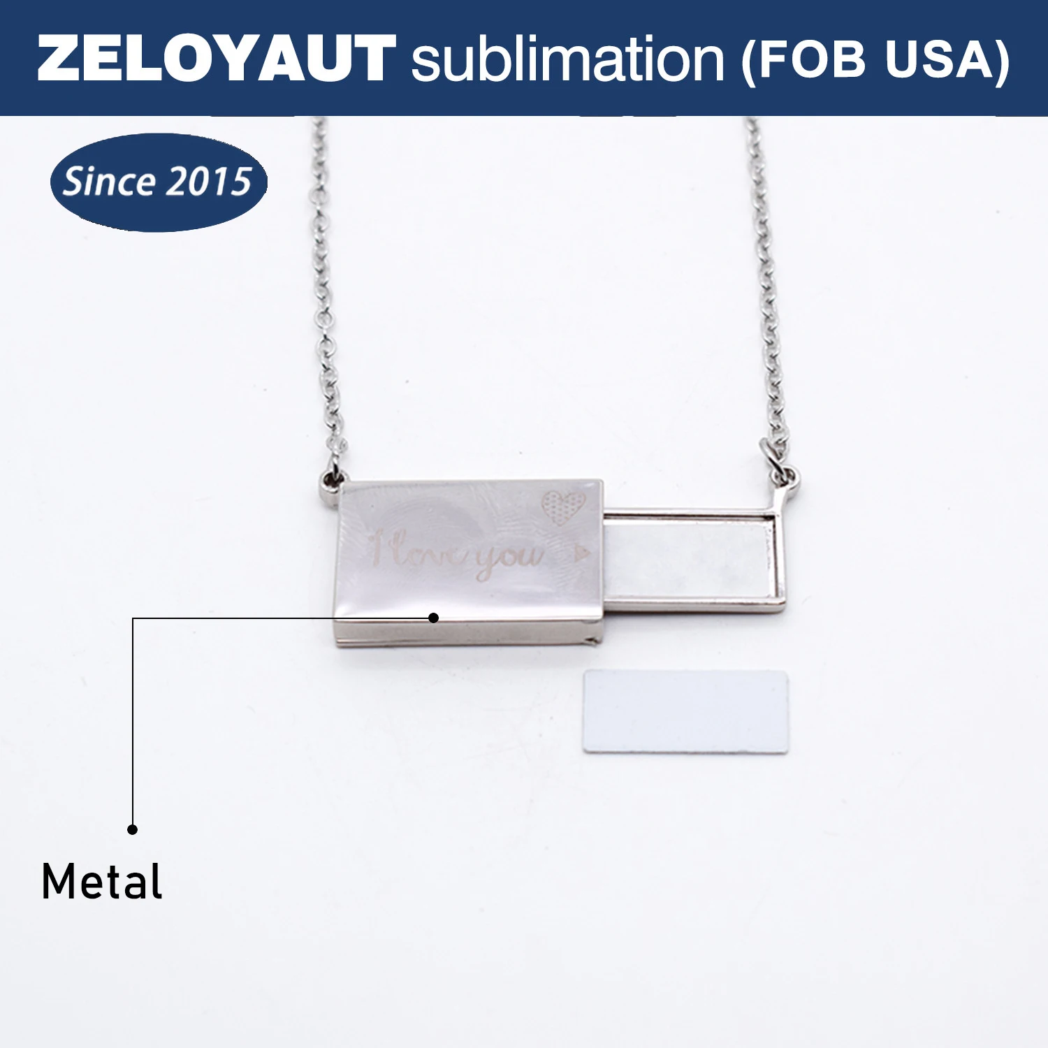 ZELOYAUT-Sublimation blanks New Customized Trinket Zinc Alloy Drawer Necklaces Luxury For Girlfriends Wife Moving Gifts
