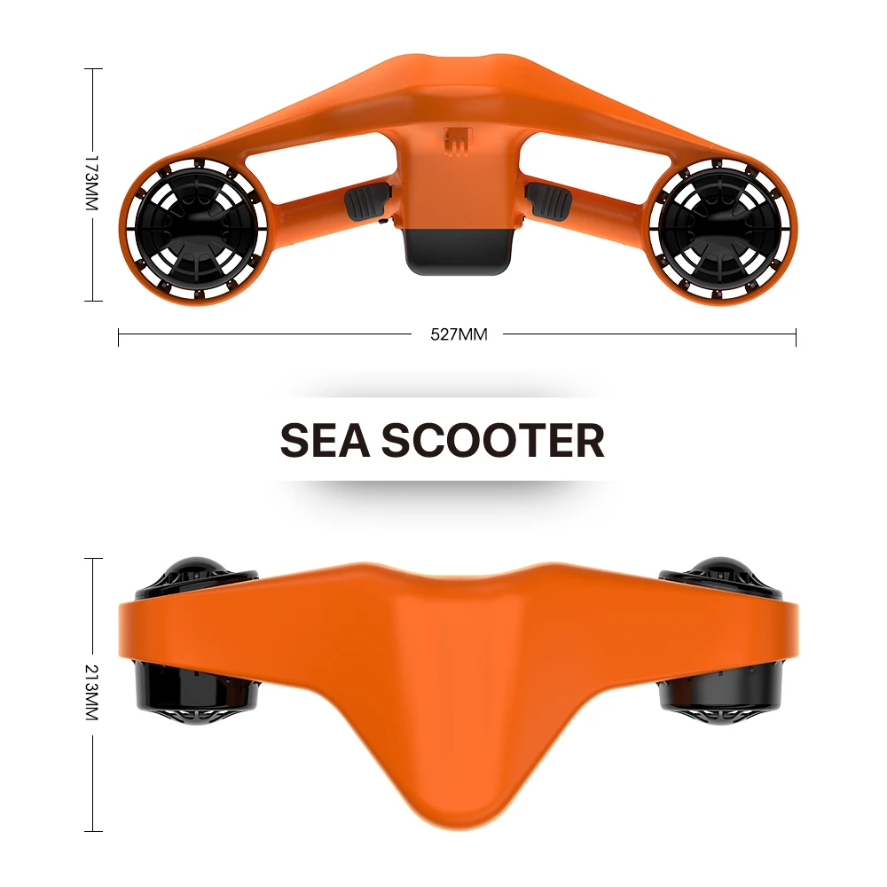 2024 Sea Scooter Underwater Scooter Dual Propellers with 3-Speed Compatible with Go Pro for adults kids diving