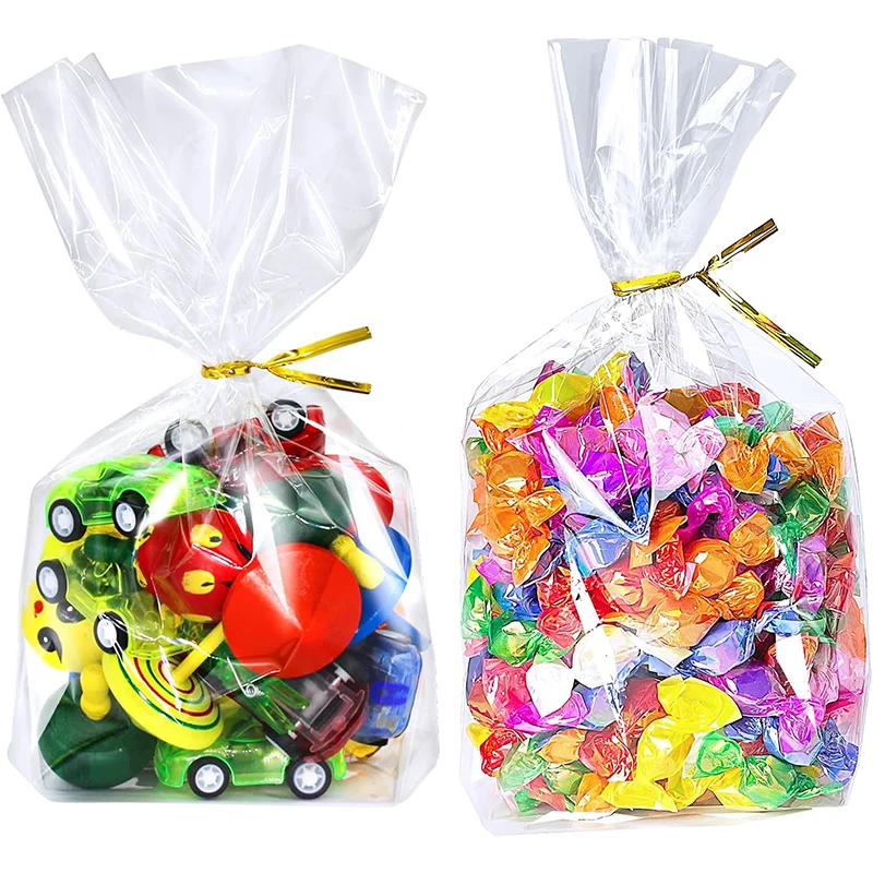 Low Moq 500pcs digital printing clear ppopp candy bags for Party Favor, Candy, Cookie, Popcorn, Small Gift Wrapping