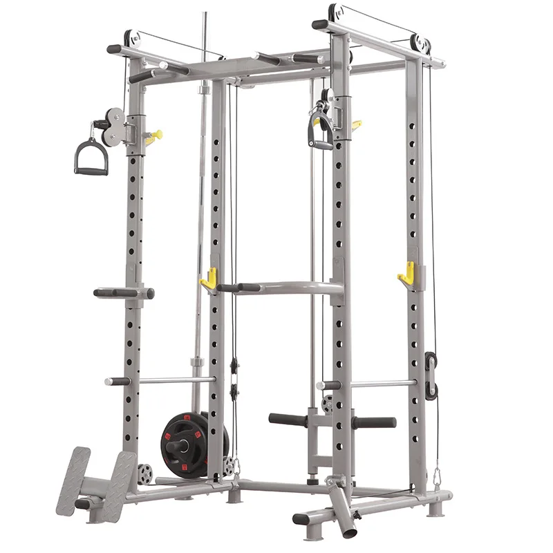 MKAS Weights Workout Home Gym Functional Station Power Cage Trainer Smith And Squat Rack Machine Gym Equipments Squat Rack