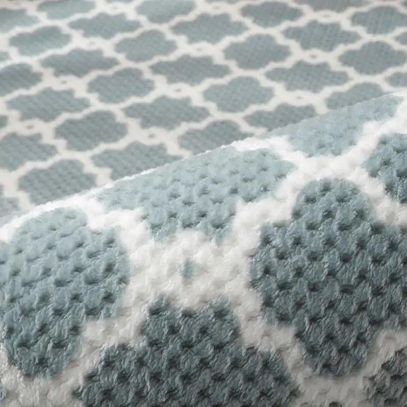 Girl Bedroom Carpet for Children Modern Lattice Living Room Large Rugs Decoration Teenager Green Blue Pink Kids Mat On The Floor