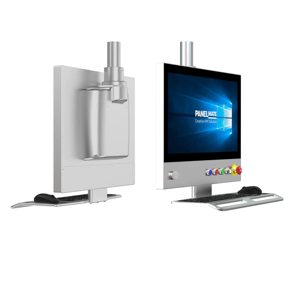 21.5 inch Inter Core i5 Capacitive touchscreen Machine Operation Panel Industrial display with push button