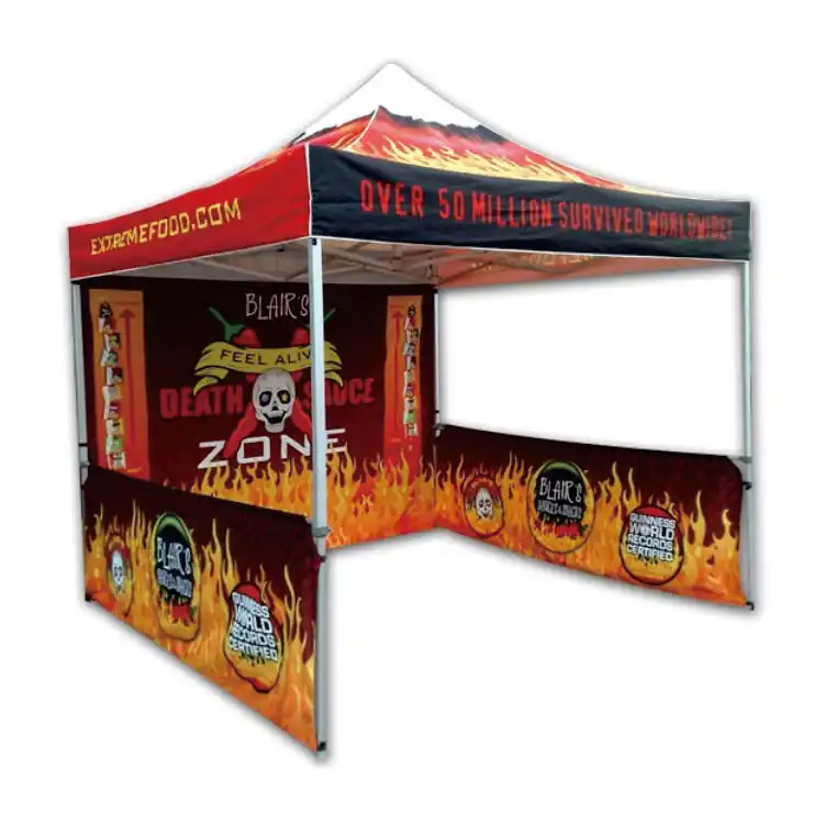 
3x3m 10x10feet foldable aluminum booth tent with logo printing for advertising promotion 