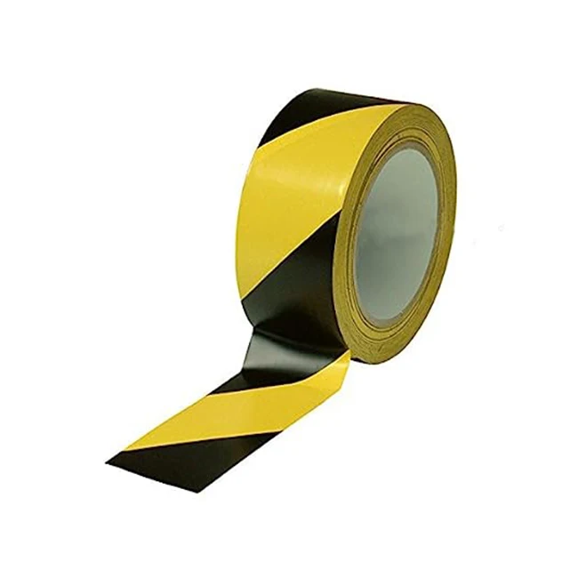 Black & Yellow Hazard Warning Safety Stripe Tape