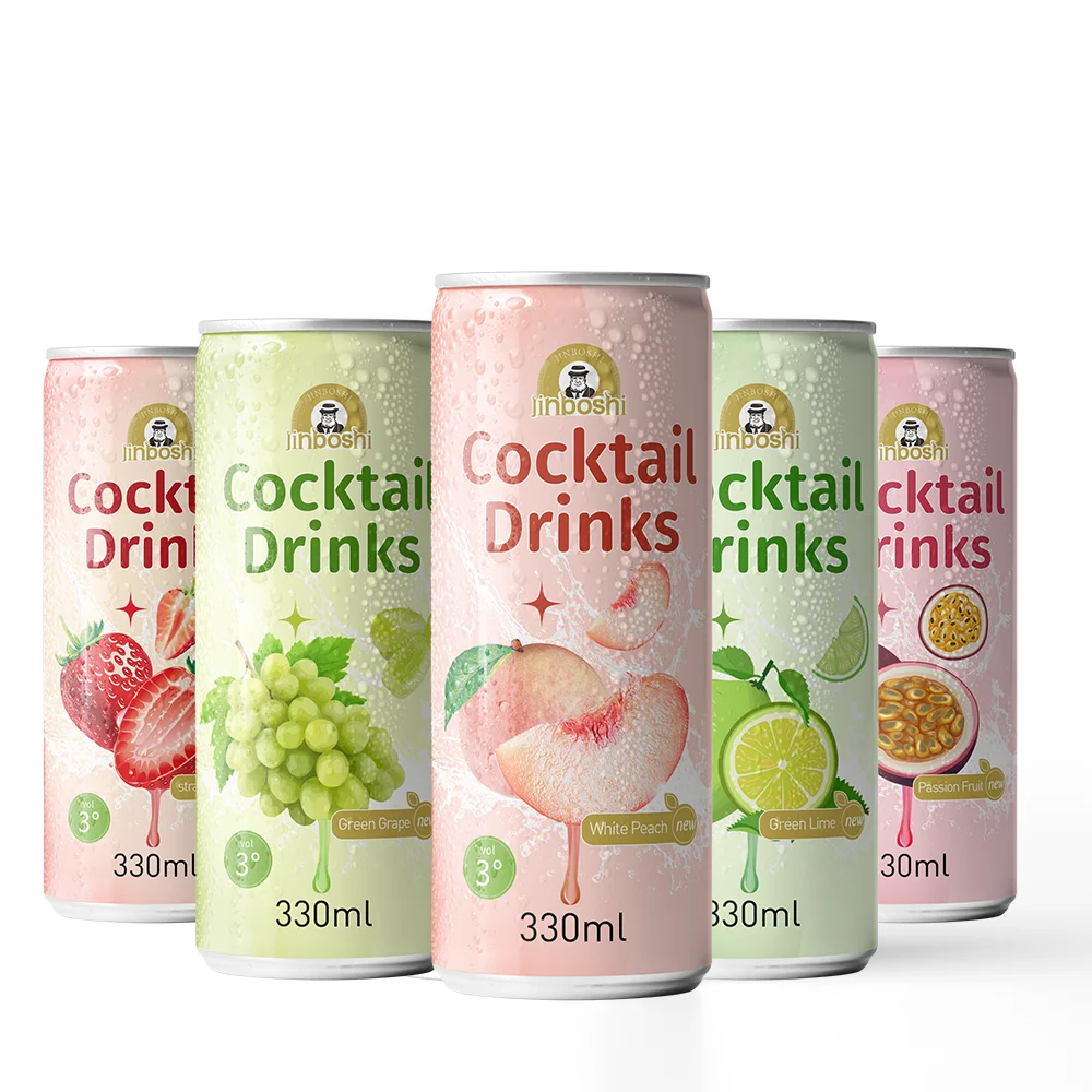 Wholesale exotic Chinese vodka hard seltzer drink 330ml vodka Fruit Wine low 5% alcoholic Pre-Mixed exotic Cocktail drinks