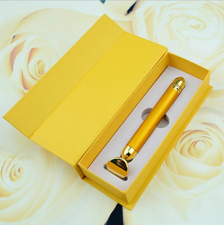 Beauty Stick Beauty Bar Luxury Paper Packaging Art Paper Rigid Box with Hot Stamping logo Grey Paper Beauty instrument flip Box