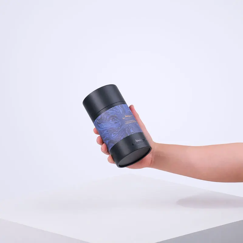 Factory Wholesale Custom Candy Tea Bag Chocolate Paper Tubes Packaging Box Craft Paper Tube