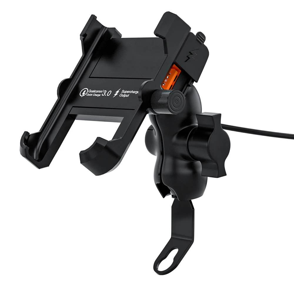 Motorbike Mobile Phone Holder Waterproof Motorcycle Mobile Holder With Charger
