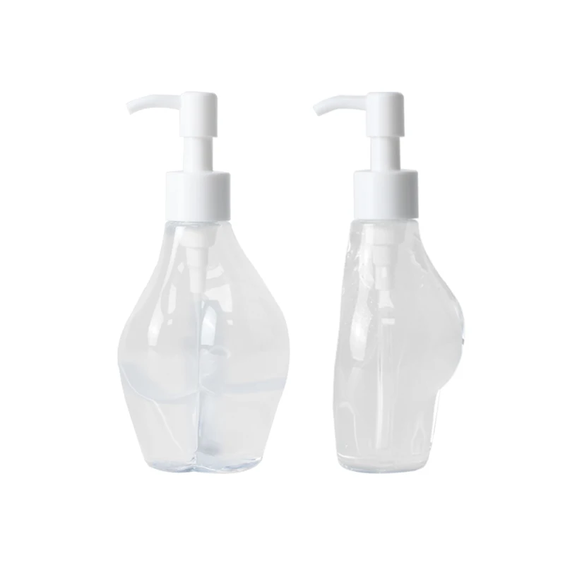 200ml Clear Empty Lotion Bottle Custom Logo Body Oil Bottles With Pump