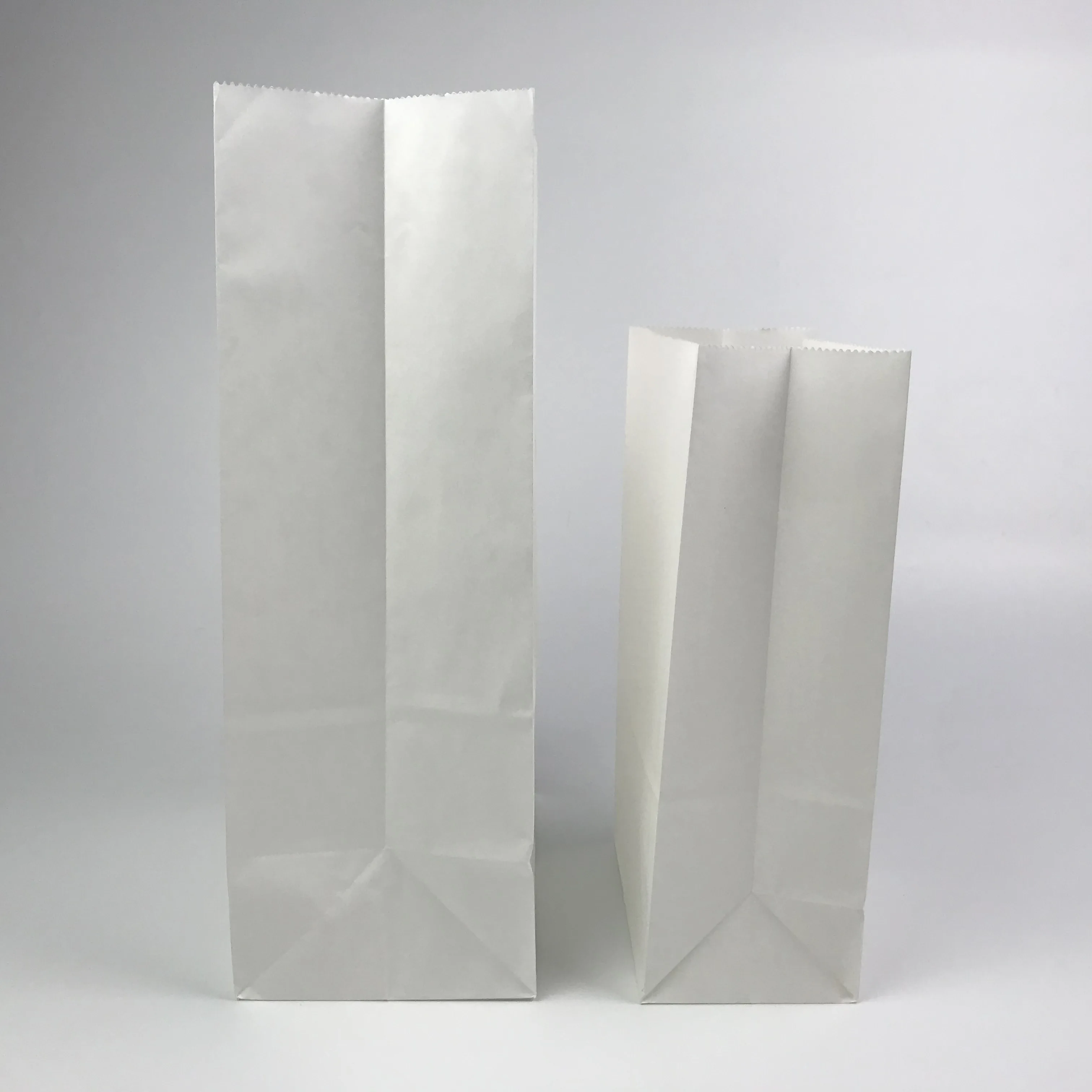 Recyclable Grease Proof Grocery Bags Paper Bag Oil Grease Proof Package Food Delivery White Kraft Paper Sandwich Bag Heat Seal