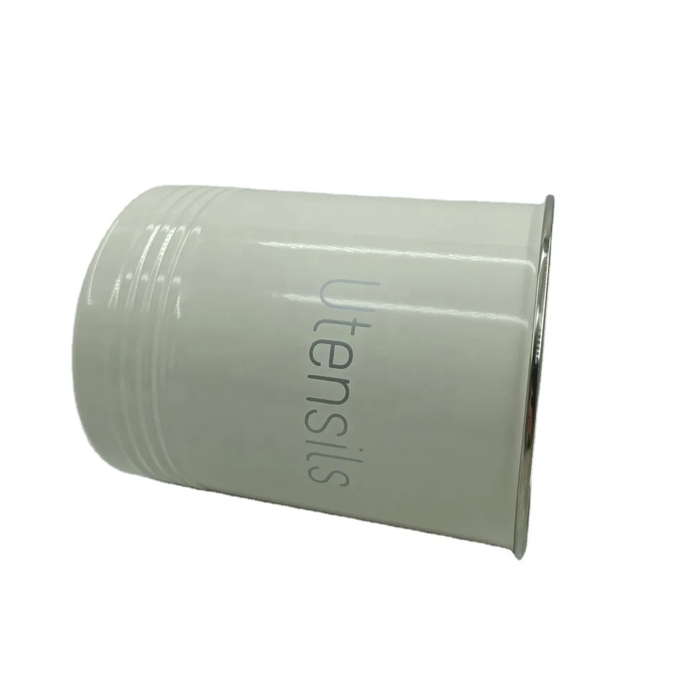 Customized Customized Retro Farmhouse Kitchen Countertop Fork Knife Utensil Caddy Metal Organizer Utensil Holder