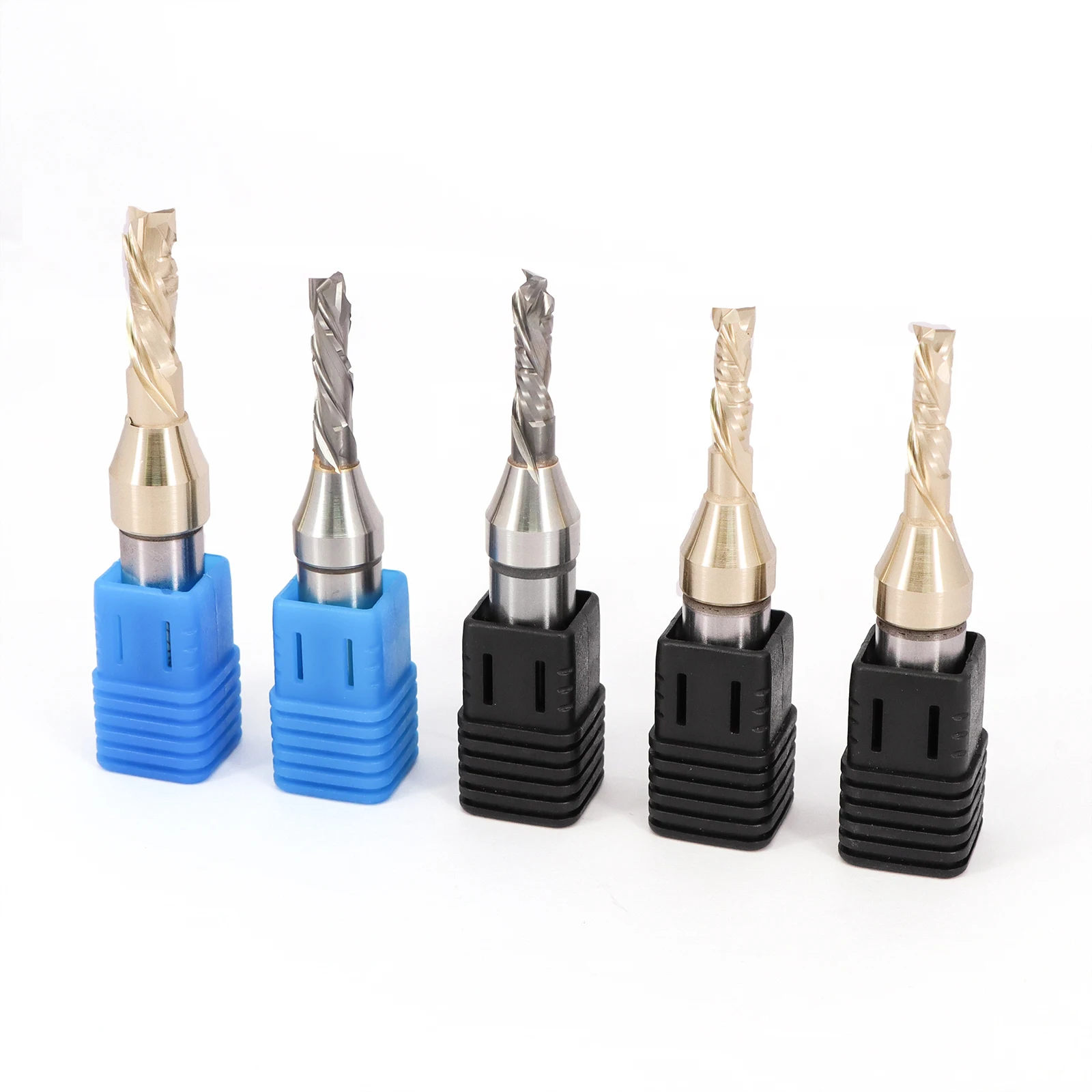 1/2*7*H22 FST Direct CNC Router Bits Carbide TCT Compression End Milling Cutter Double Head Slot Drill Bit Woodworking Tools