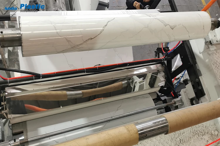 Plastic Machines PVC Marble Wall Panel Production Line