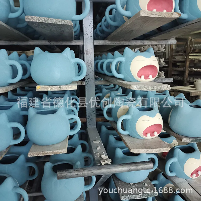 XM One Piece with cover Mario Chopper Mushroom Porcelain Tea Cup Anime 3D Mug Creative Cartoon Milk Ceramic Cups