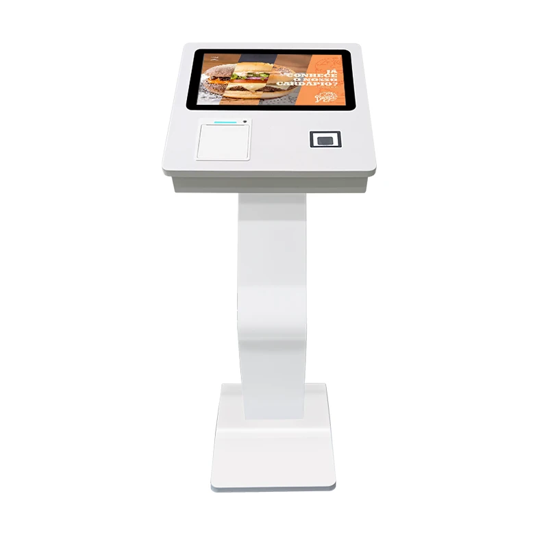 Floor Stand Touch Kiosk Android Windows 15.6 inch self service Payment Kiosk With Thermal Printer QR code Scanner