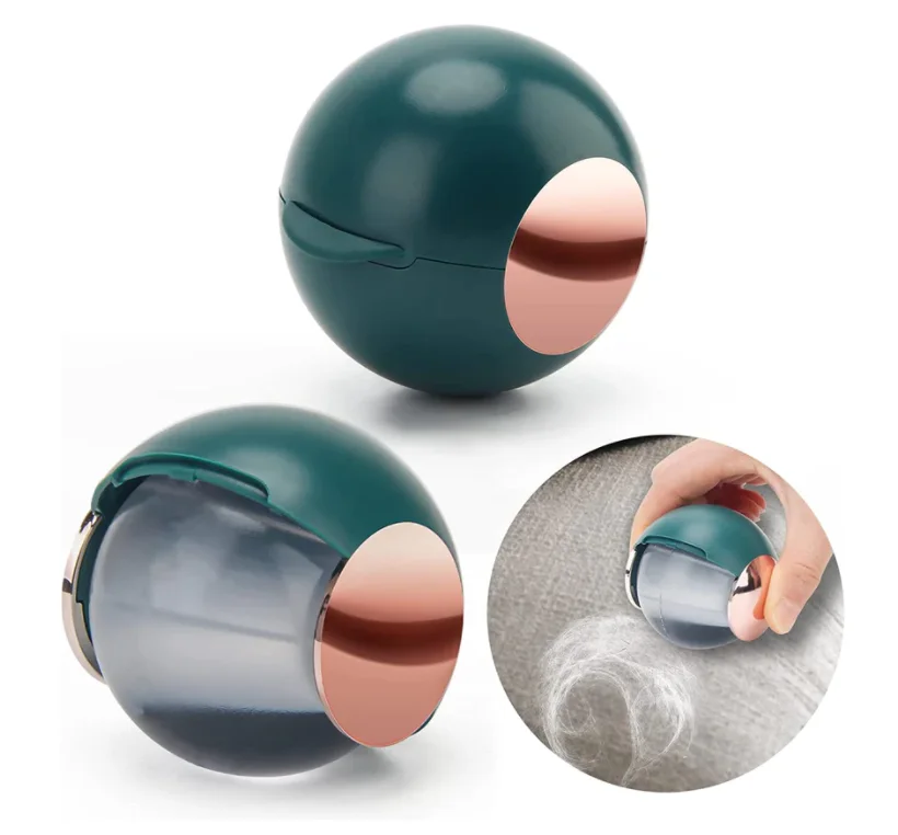 Hot selling washable mini travel portable reusable gel lint roller sticky pet hair remover cleaning ball