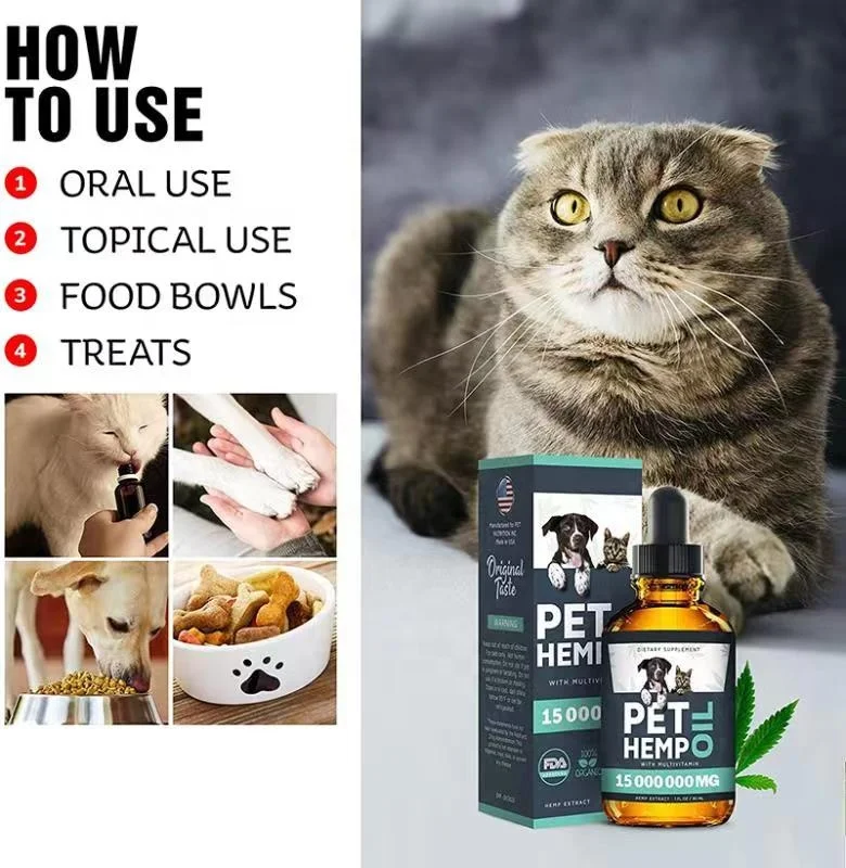 Organic Hemp Oil for Dogs and Cats for Hip and Joint Support and Skin Health Rich in Omega 3-6-9