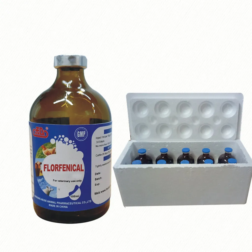 
Florfenicol Injection 5% Antibiotics drug for cattle pig horse sheep pet veterinary medicine for livestock and poultry 