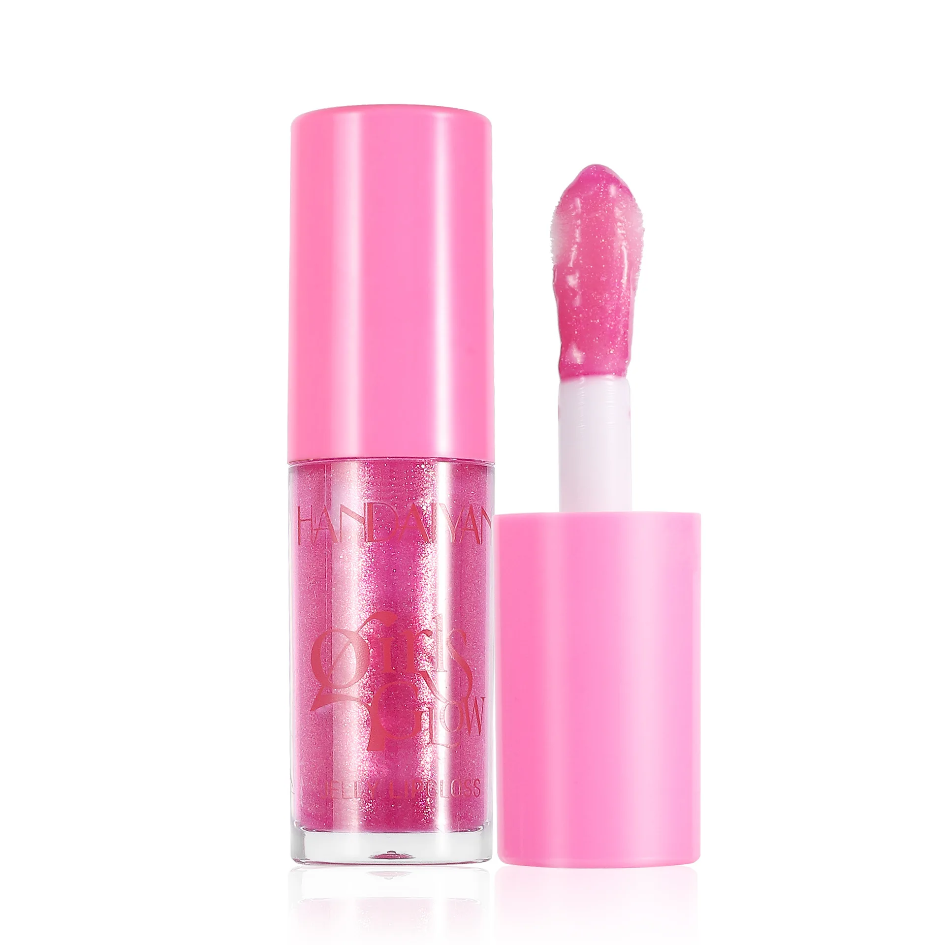 Handaiyan 6 Color Chameleon Clear Crystal Jelly Moisturizing Volumizing Lip Gloss Waterproof Makeup Sexy Tinted Lip Gloss