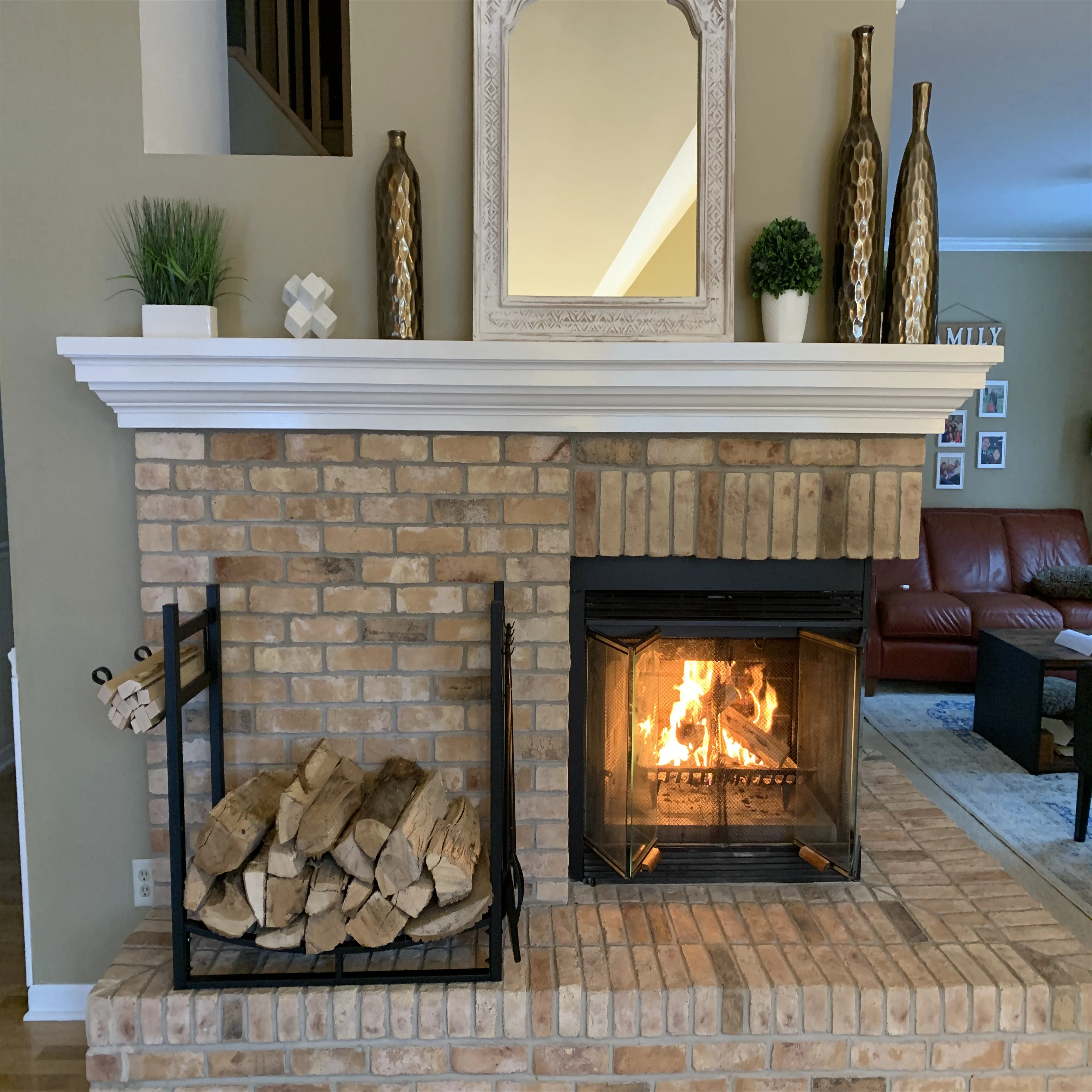 hOT Sale Small Dutdoor Fireplace or Fire Pit Wood Storage Holder Firewood Log Rack