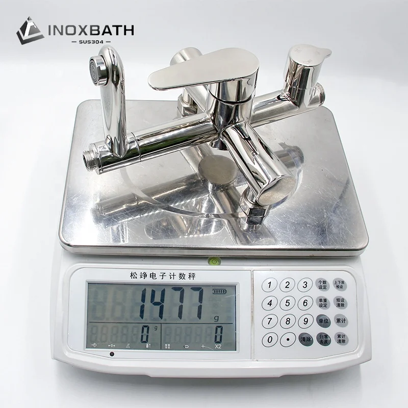 Round rainfall shower set surface mounted shower system wall mounted bathroom shower mixer